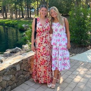 Floral Full Length Dress Size Medium *Worn Once*